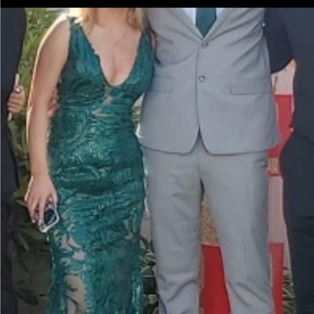 Hunter Green Jovani prom dress Size 00